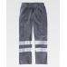 Calça direita de algodão com fitas refletoras