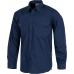 Camisa de gola clássica e fecho central de botões