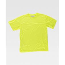 T-shirt de alta visibilidade de manga curta em poliéster