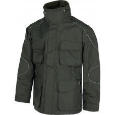 Parka em tecido Oxford com forro polar interior desmontável