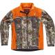 Casaco Workshell de gola alta com desenhos de camuflagem