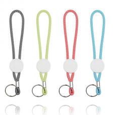 Porta-chaves tubular com ajuste e argola