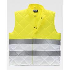Colete Acolchoado Combinado com Fitas Refletoras