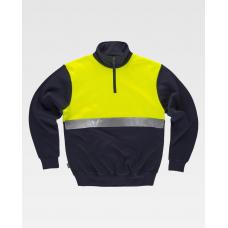 Sweatshirt Combinada com Fita Refletora