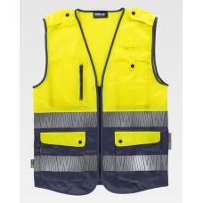 Colete Combinado com Fitas Refletoras Segmentadas Personalizadas - C3608