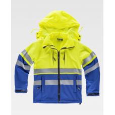 Casaco Workshell Combinado com Fitas Refletoras