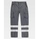 Calças com Fitas Refletoras Slim Fit