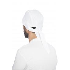 Gorro tipo pirata em sarja poliéster-algodão - Branco