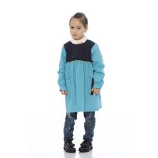 Bata menina em canvas poliéster-algodão