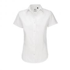 Camisa B&C Sharp manga curta Senhora - 100% Algodão escovado - Sarja