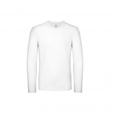 T-shirt B&C #150 manga comprida - 100% Algodão Branco