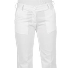 Calça senhora em sarja poliéster-algodão - Branco