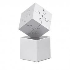 Puzzle 3D metálico e magnético