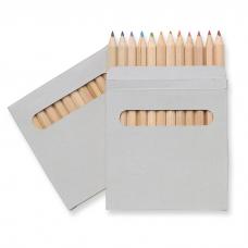 Caixa com  12 lápis de cor