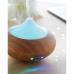 Difusor de aroma com 7 cores de luzes cambiantes, em bambu - Aromaud