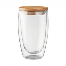 Copo com parede dupla em vidro borosilicato - Tirana Large