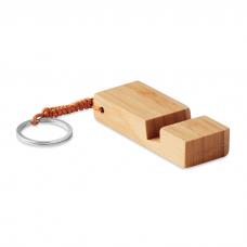 Porta-chaves com suporte para smartphone em bambu - Trineu