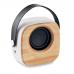 Coluna sem fio 5.0 em ABS com frente de bambu - OHIO SOUND