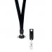 Lanyard de poliéster com cabo de carregamento com USB - CABLEYARD