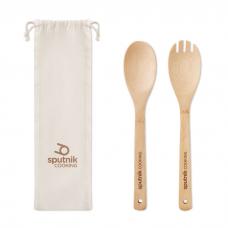 Conjunto de utensílios de salada de bambu - MAYEN SET