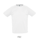 T-shirt com Manga Raglã - Sol's Sporty Branco