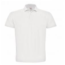 Polo Piqué B&C ID.001 180g - 100% Algodão Branco