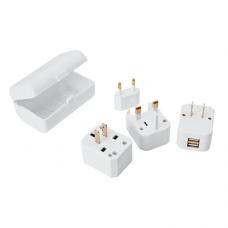 Adaptador com 2 entradas USB, em caixa de plástico