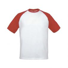 T-shirt B&C Base-Ball 180g - 100% Algodão