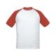 T-shirt B&C Base-Ball 180g - 100% Algodão